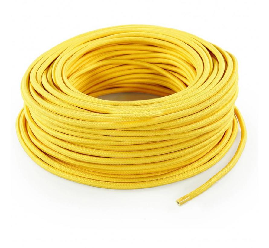 Fabric Cord Yellow - round, solid