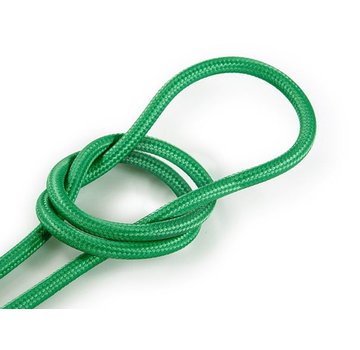 Kynda Light Fabric Cord Green - round, solid