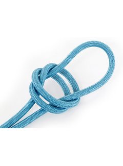 Kynda Light Fabric Cord Blue - round, linen