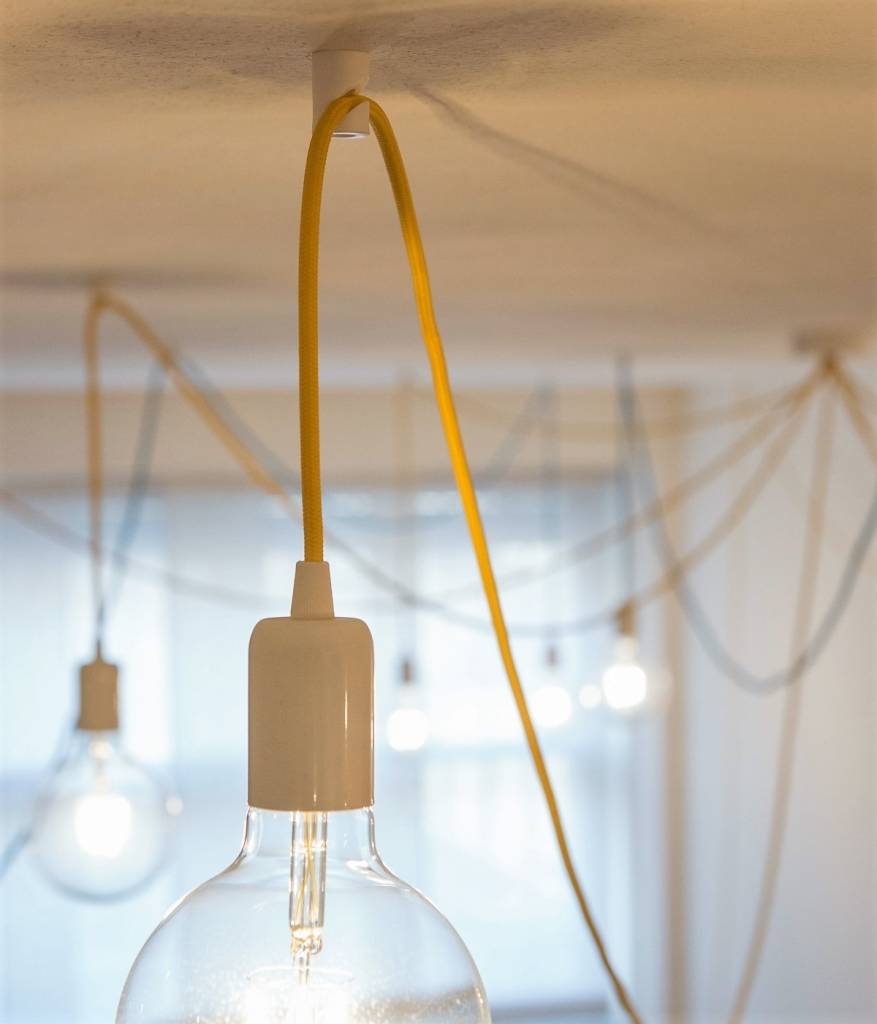 Fisionarte Desideria LED-Halterung Wand & Decke (ohne Glas) » Weiß