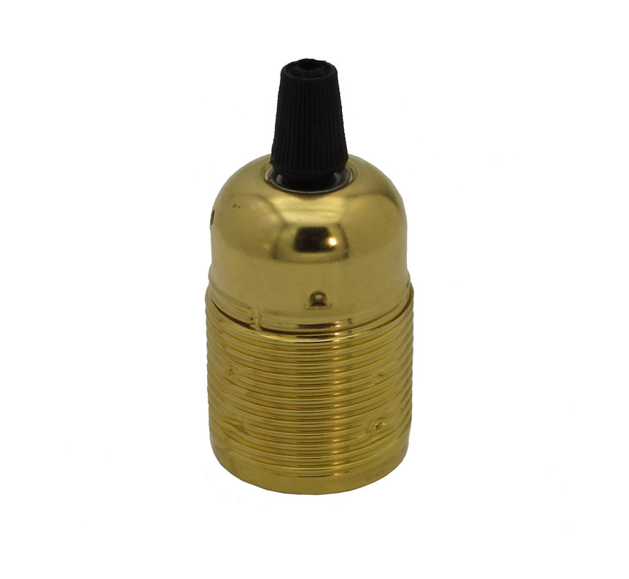 Metal Lamp Holder 'Viggo' Gold E27