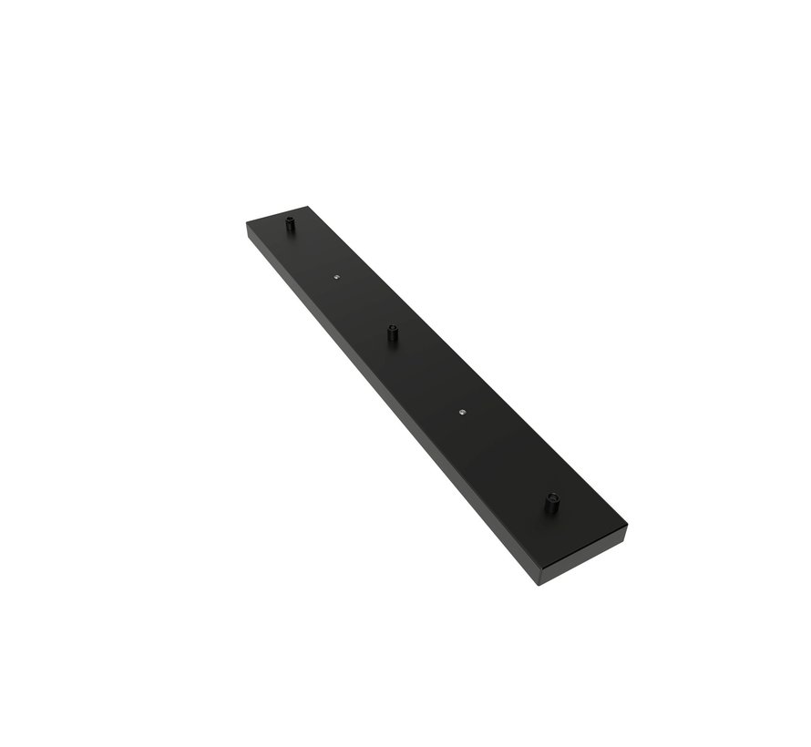 Calex ceiling plate 3-holes - 70cm matt black