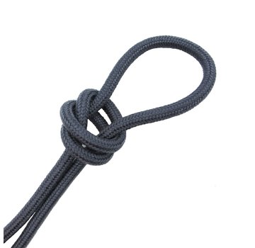 Kynda Light Fabric Cord Dark Grey Graphite - round, linen