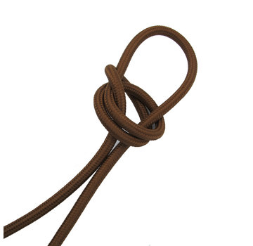 Kynda Light Fabric Cord Cacao Brown - round, solid