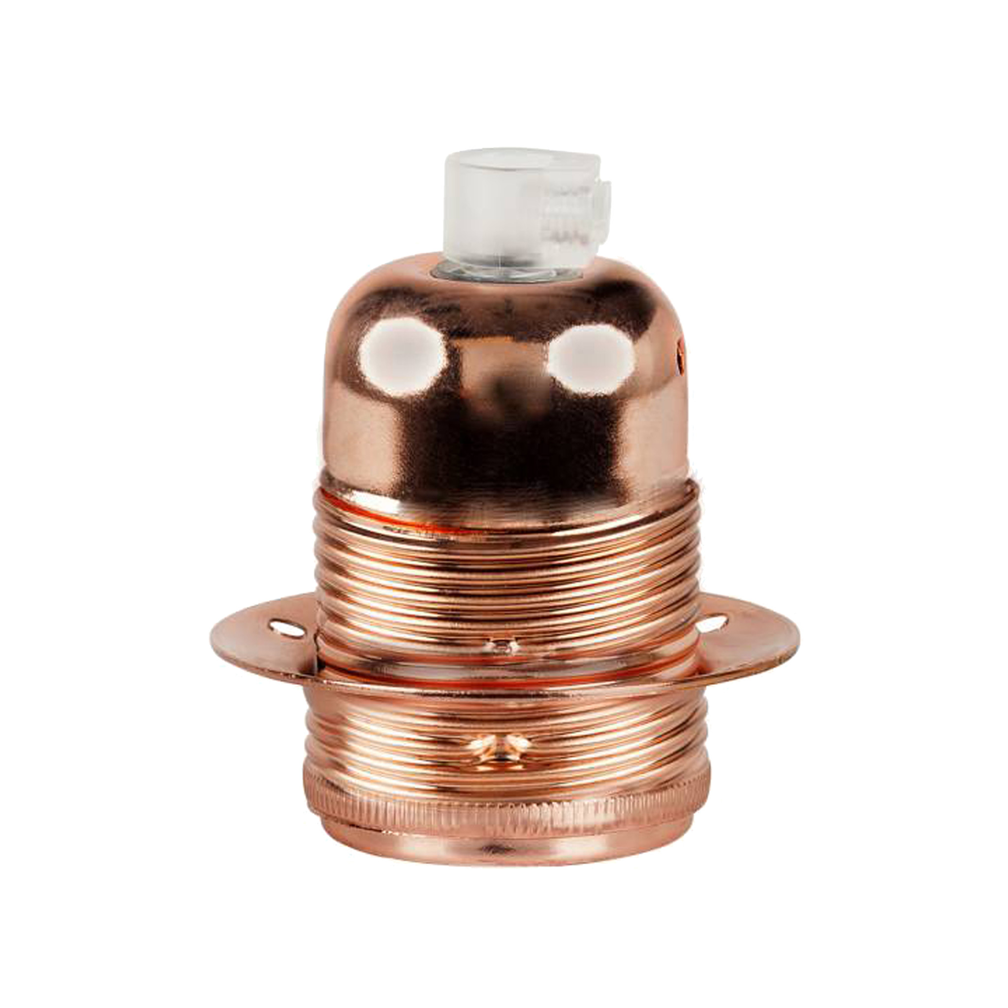 Metal Lamp Holder 'Olan' copper E27 Kynda Light