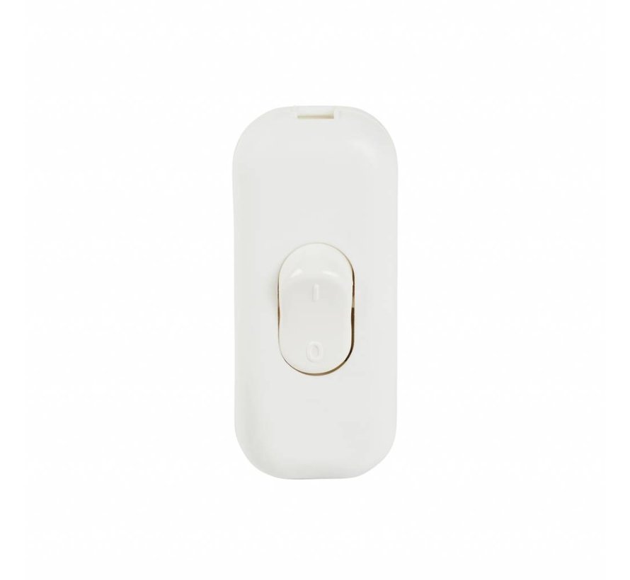 Cord switch White (2-pole / not grounded)