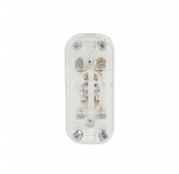 Kynda Light Cord switch (2-pole / not grounded) | Transparent