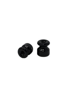 Kynda Light Porcelain insulator - Ø 18 mm | Black