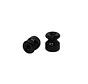 Porcelain insulator - Black - Ø 18 mm - to guide a twisted cord along a wall or ceiling