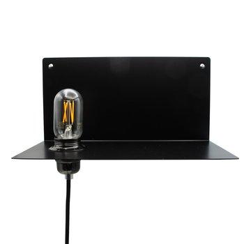 Kynda Light Wall Lamp / Wall shelf Metal 'Bjorn' | Black XL