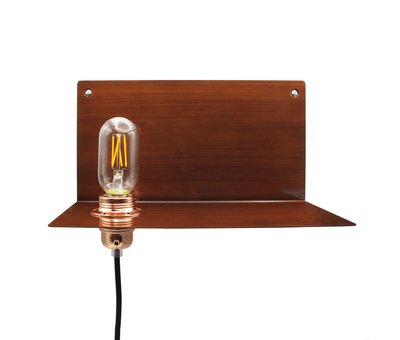Kynda Light Wall Lamp / Wall Shelf Metal 'Bjorn' | Bronze XL