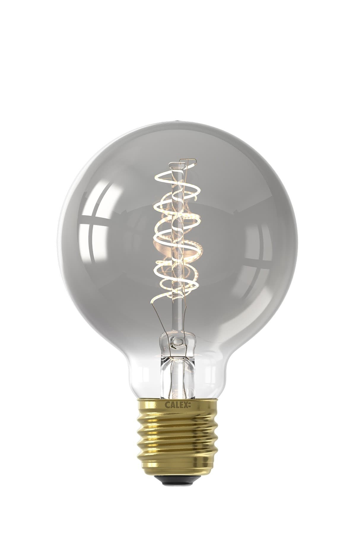 Resoneer Gewend Bekwaamheid LED lamp globe Calex titanium (GLB80 Ø80mm E27 4W) - Kynda Light