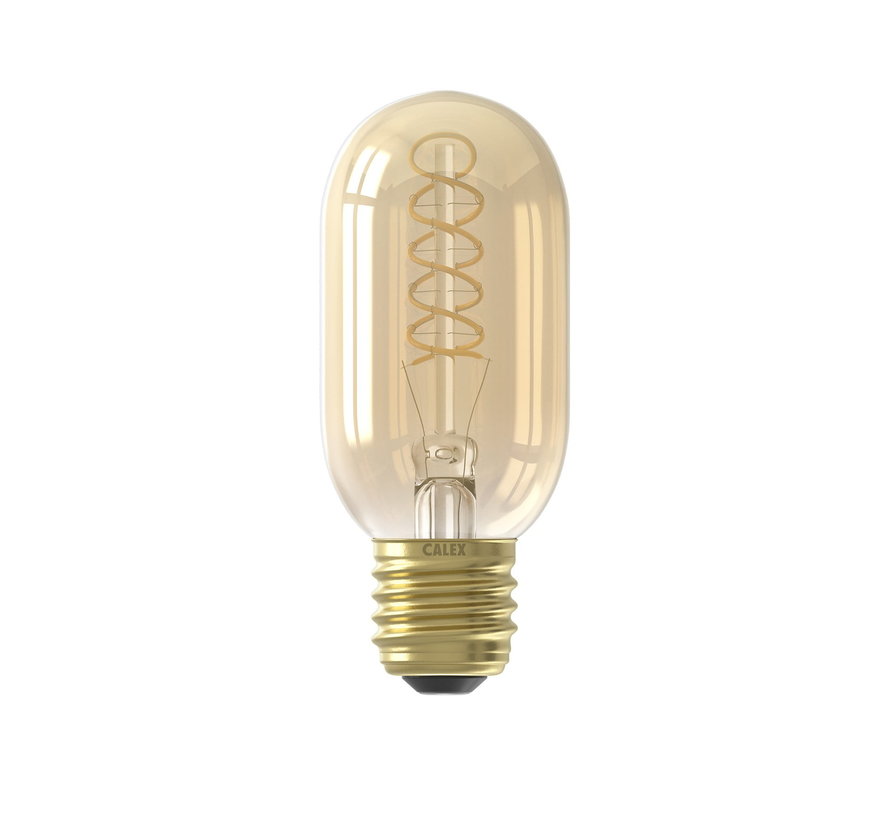 LED lamp Flex Filament - Tube T45 - 3,8W E27 - 2100 K - Dimmable | Gold