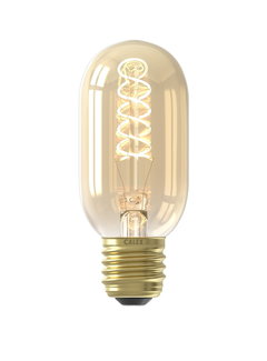 Calex LED-Lampe - Flex Filament - Röhrenlampe T45 - 3,8W E27 | Gold