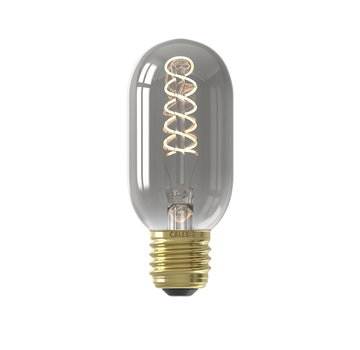 Calex LED-Lampe - Flex Filament - Röhrenlampe T45 - 4W E27 | Titanium