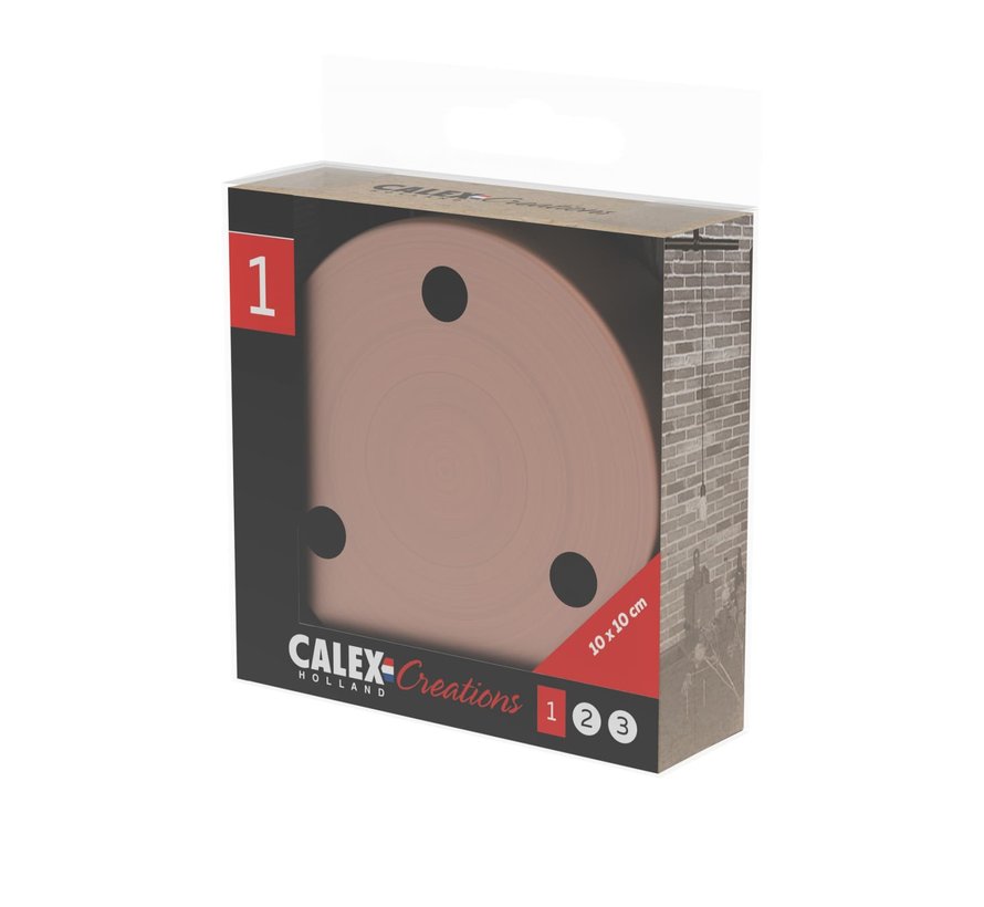 Calex Metal Ceiling Rose - 3 cord | Copper (matt)