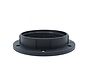 Plastic ring E27 for lamp holder with external thread - ⌀57mm | Black