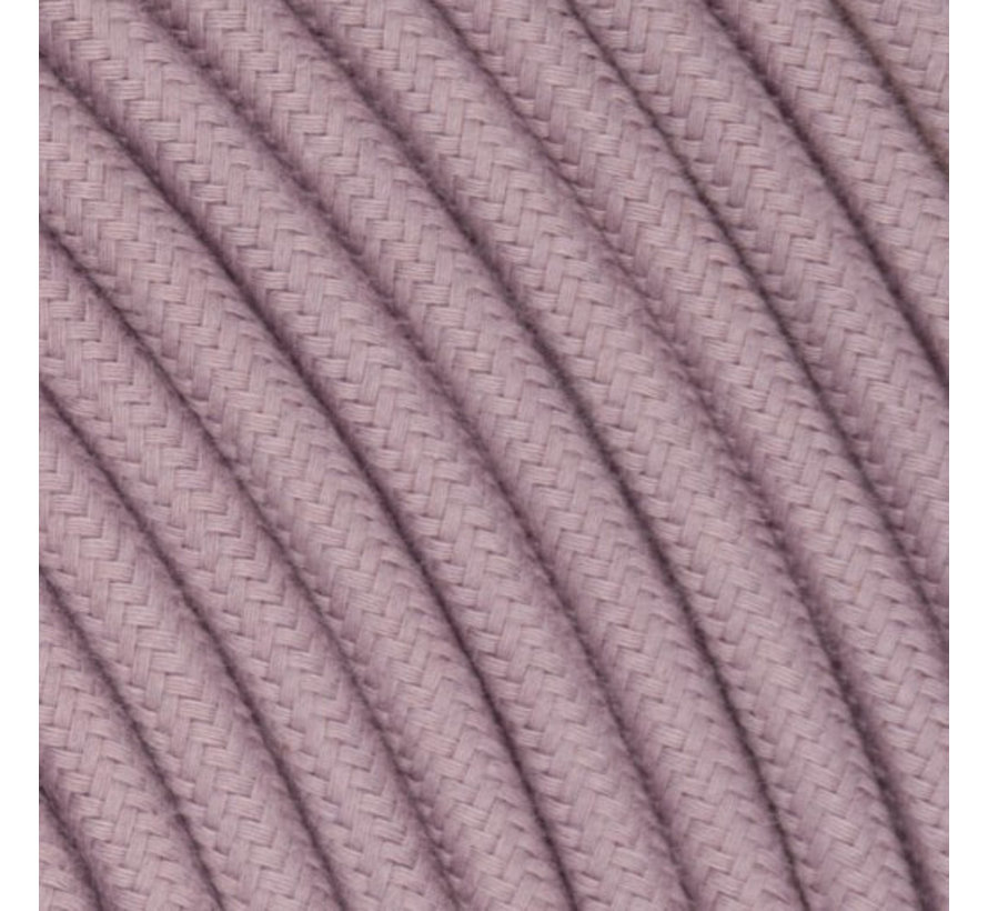 Fabric Cord Lavender - round, linen