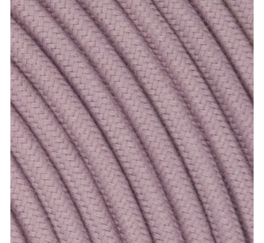 Textilkabel Lavendel - rund, leinen