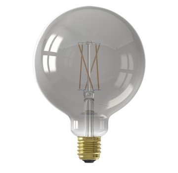 Calex SMART LED Light - G125 Globe - E27/7W | Smoky Titanium