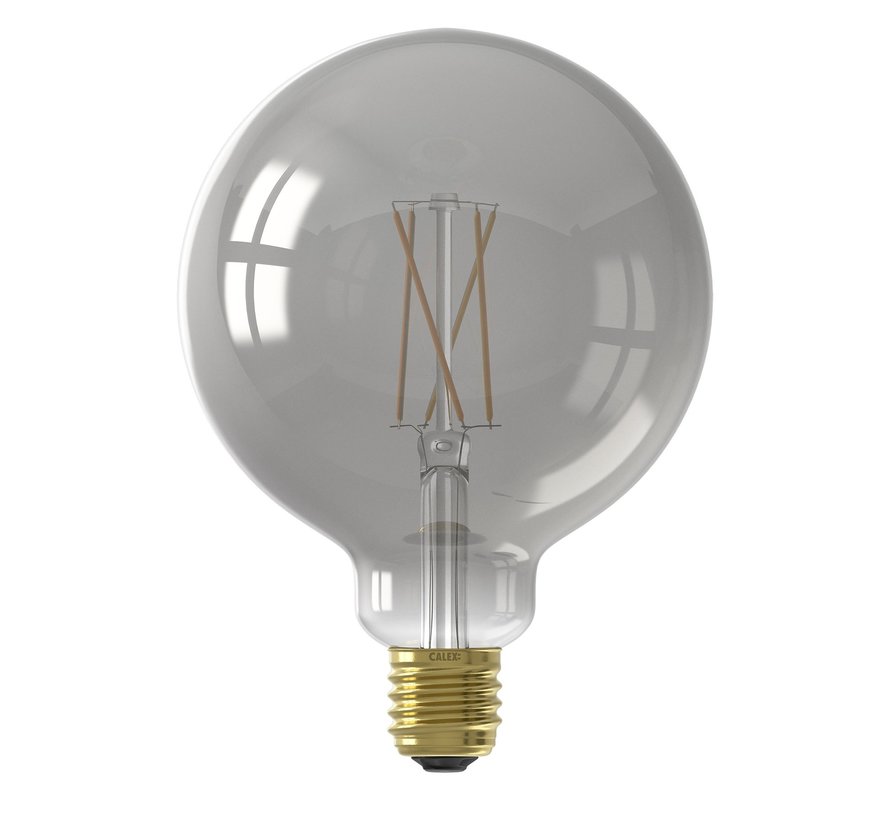 SMART LED Light Bulb Smoky Titanium Globe Lamp - G125 - E27 - 220-240V - 7W - 400lm - 1800-3000K