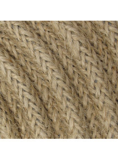 Kynda Light Fabric Cord Jute - Raw Yarn - Braided  | 2-pole