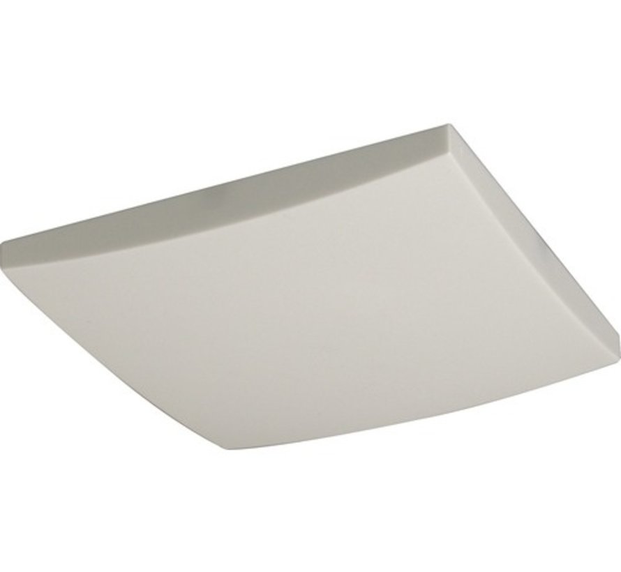 aanpassen Verlichten Glans Plafond afdekplaat 110x110mm | Wit, vierkant - Kynda Light