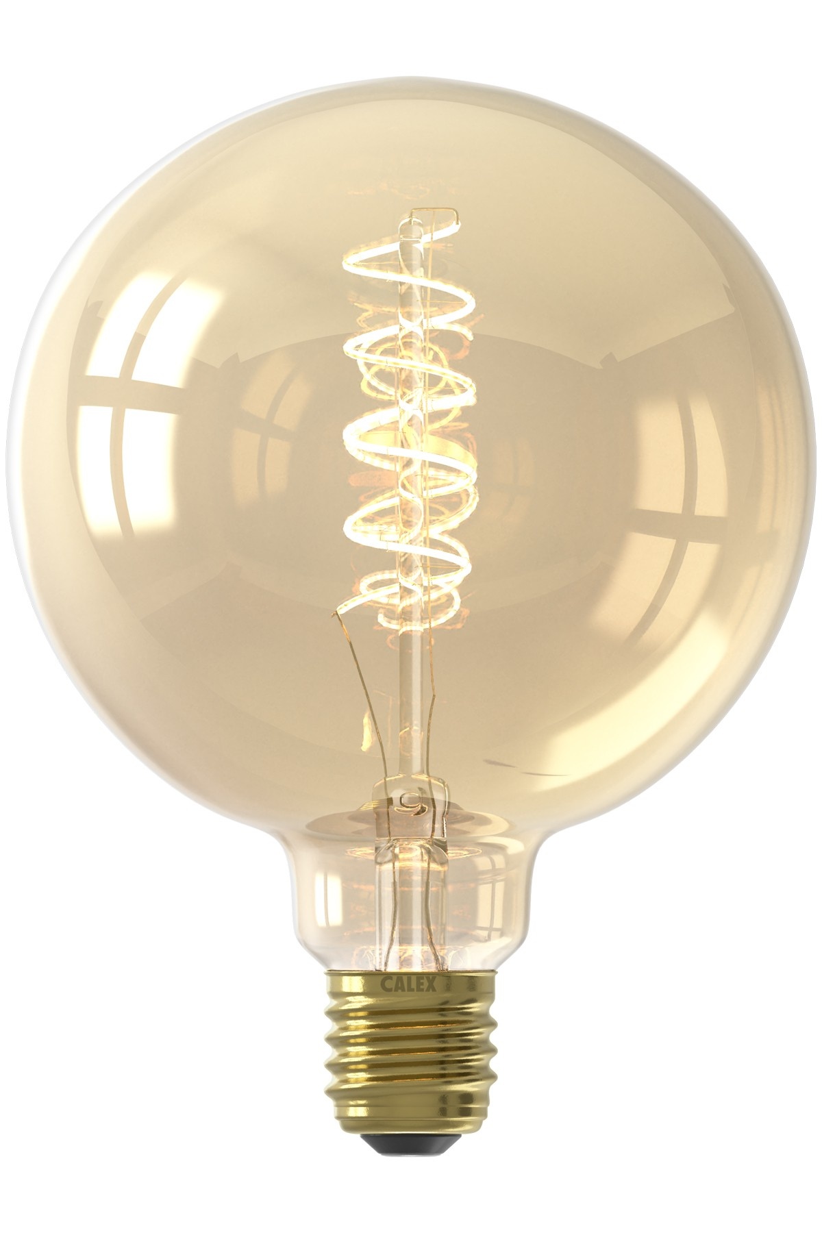 campus mesh Kort geleden Curved LED lamp Globe goud Calex (G125 E27) - Kynda Light