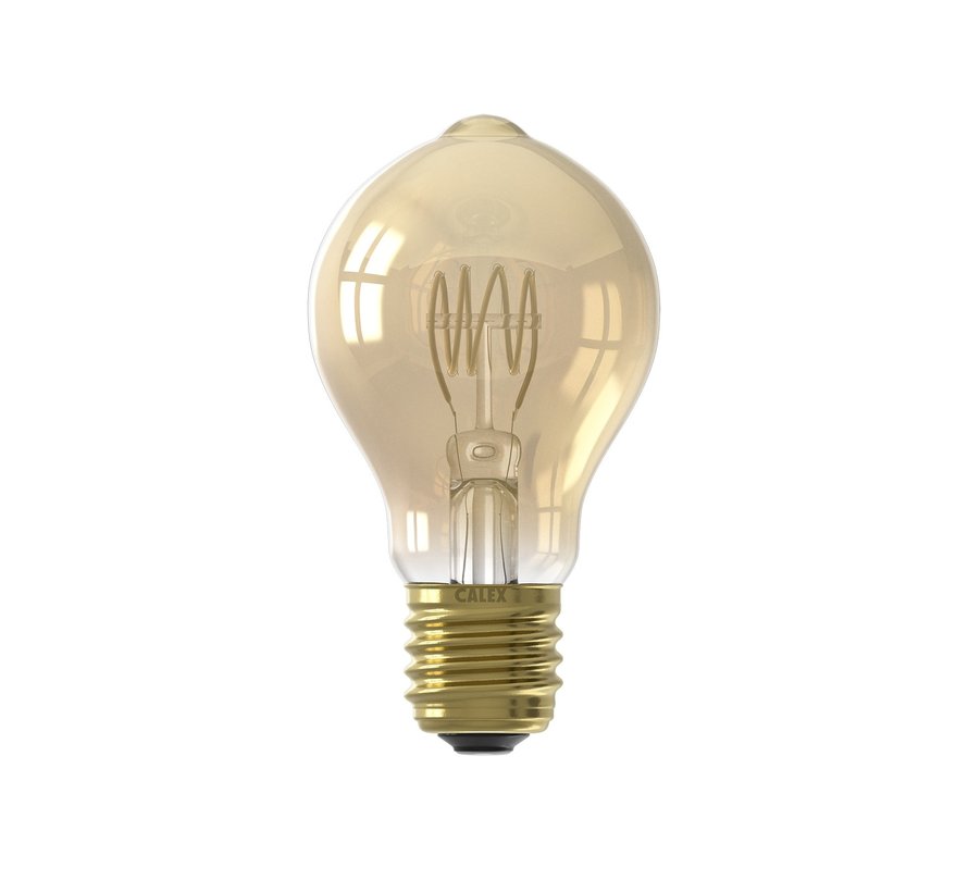 Gold Bulb Curved Pear-shape A60DR E27