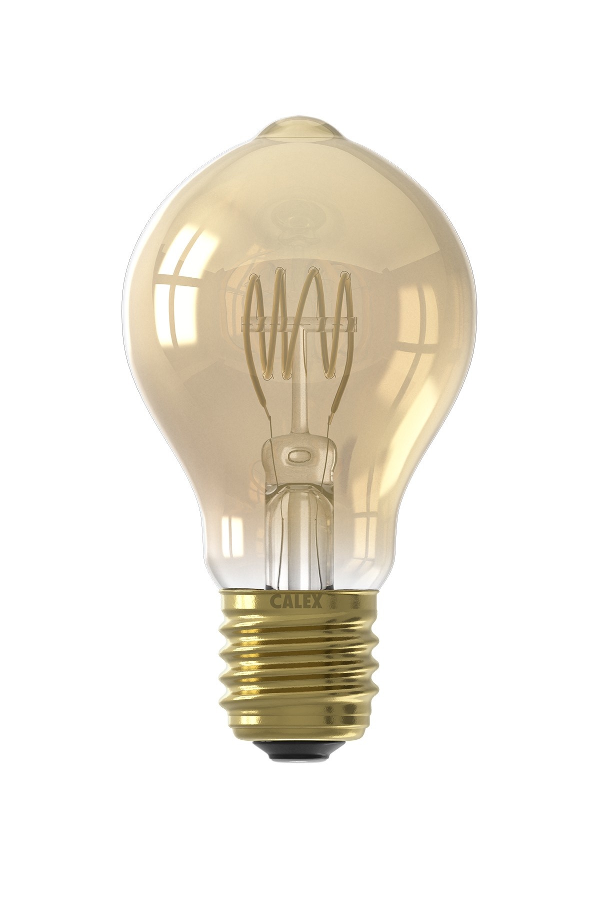 Verdraaiing diepvries geef de bloem water Curved LED lamp peer-model goud Calex (A60DR E27) - Kynda Light