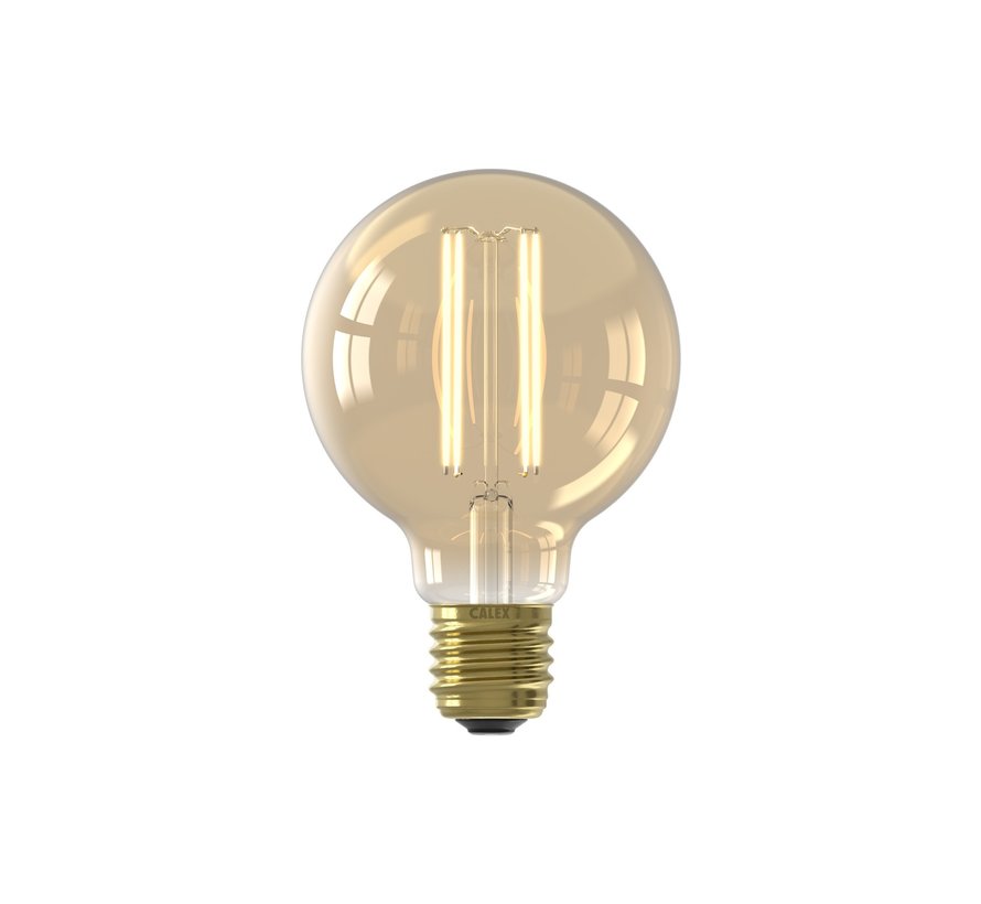LED lamp goud GLB80 Globe E27