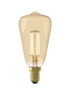 Calex LED lamp goud - Rustieklamp ST48 - 3.5W E14