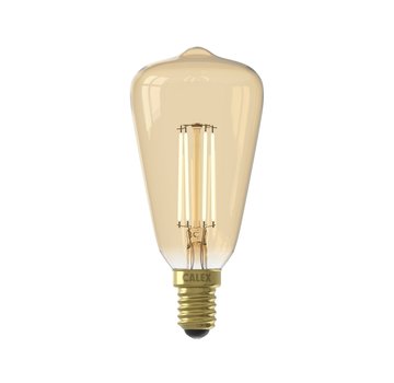 Calex LED lamp goud - Rustieklamp ST48 - 3.5W E14