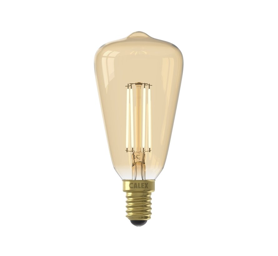LED-Lampe Gold - Rustikale Lampe ST48 - 4W E14