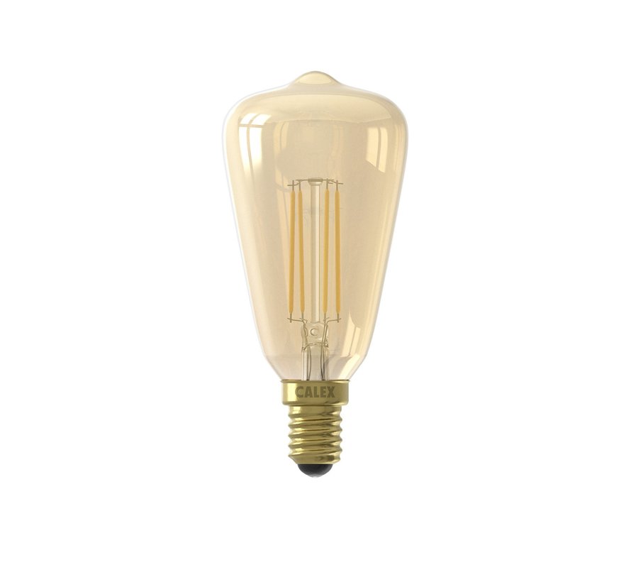 LED lamp goud - Rustieklamp ST48 - 3.5W E14 - 2100K - Dimbaar