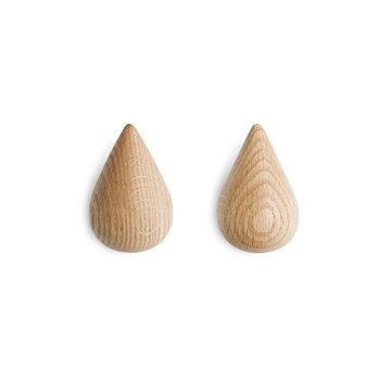 Normann Copenhagen Dropit Hooks - set 2 pieces | Oak (Large)