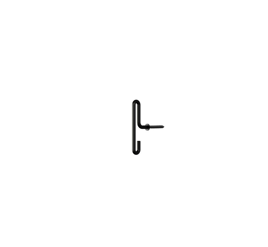 Wall hook - small (S) - set 2 pieces | Black