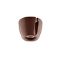 Basic wall and ceiling lamp - straight - IP20 - E27 - brown