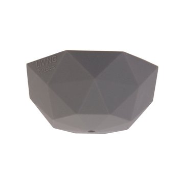 Kynda Light Ceiling cap silicone 'Facet' - 1 cord - Ø100mm | Grey