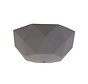 Ceiling cap silicone 'Facet' - 1 cord - Ø100mm | Grey