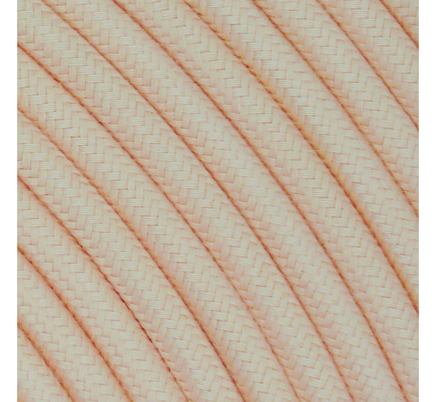 Fabric Cord Salmon Pink - round, linen