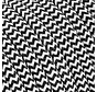 Flexibeles Textilkabel Schwarz & Weiß - Flaches Kabel | Zick-Zack Muster