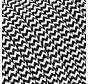 Flexible Flat Electric Cable White & Black - zigzag pattern