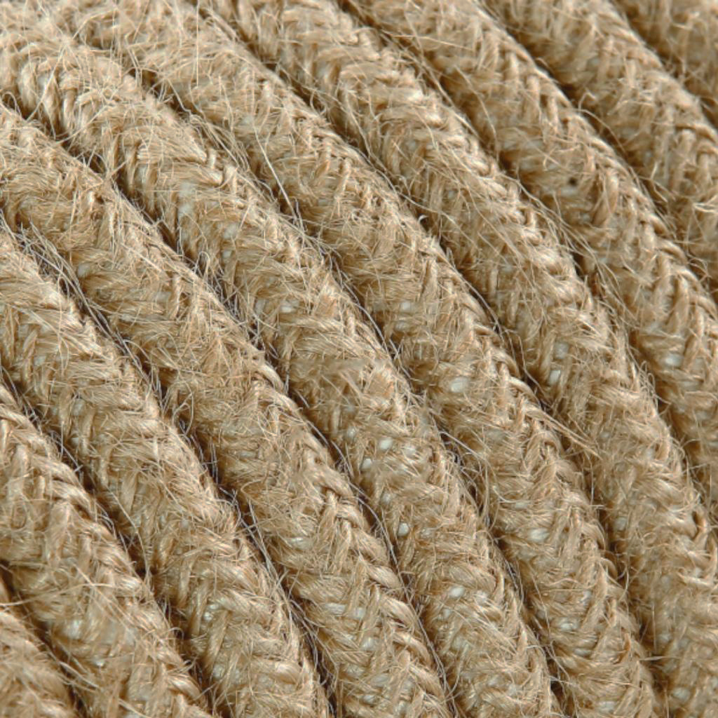 Fabric Cord Jute - round, raw Yarn - Kynda Light