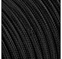 Flexible Flat Electric Cable - Black - Viscose - solid color