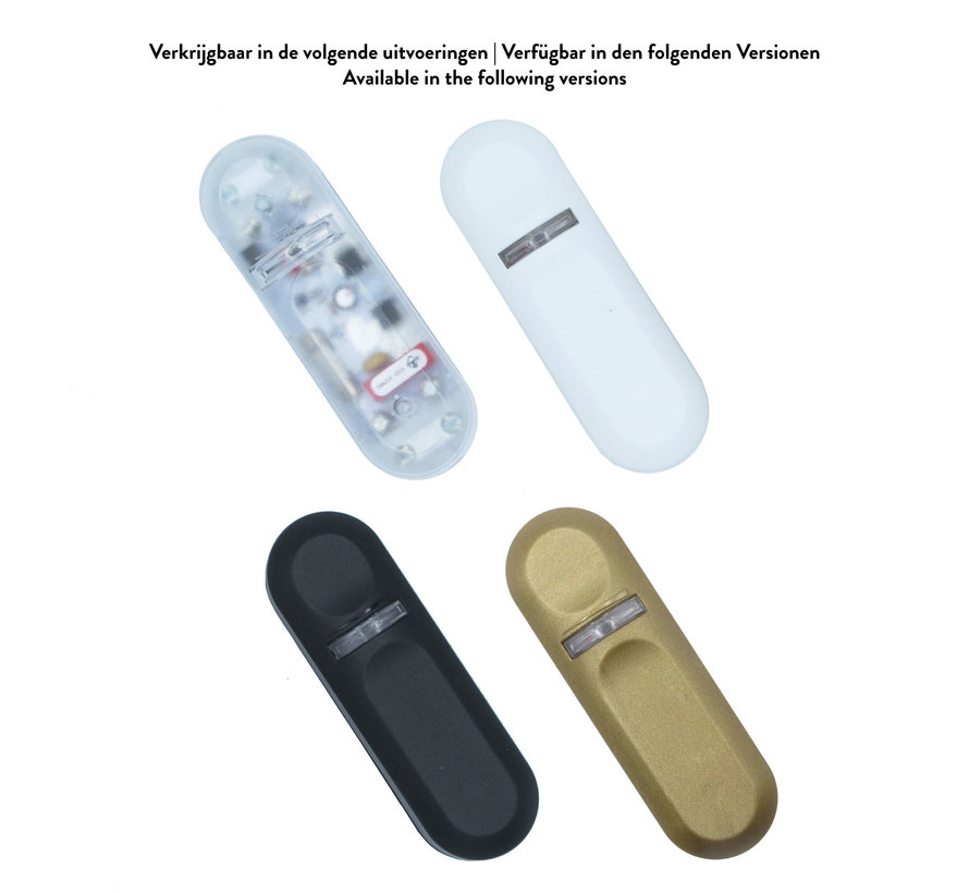 Kabeldimmer / Schnurdimmer transparent - universell mit Druckknopfbedienung und LED-Anzeige