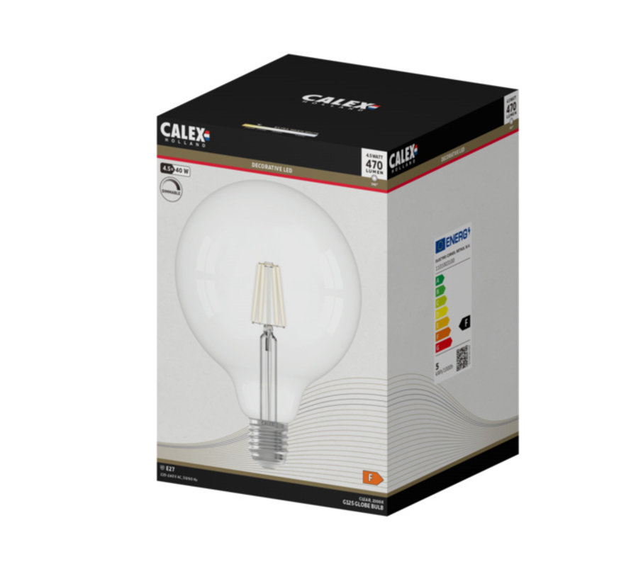 Clear LED Bulb G125 Globe E27