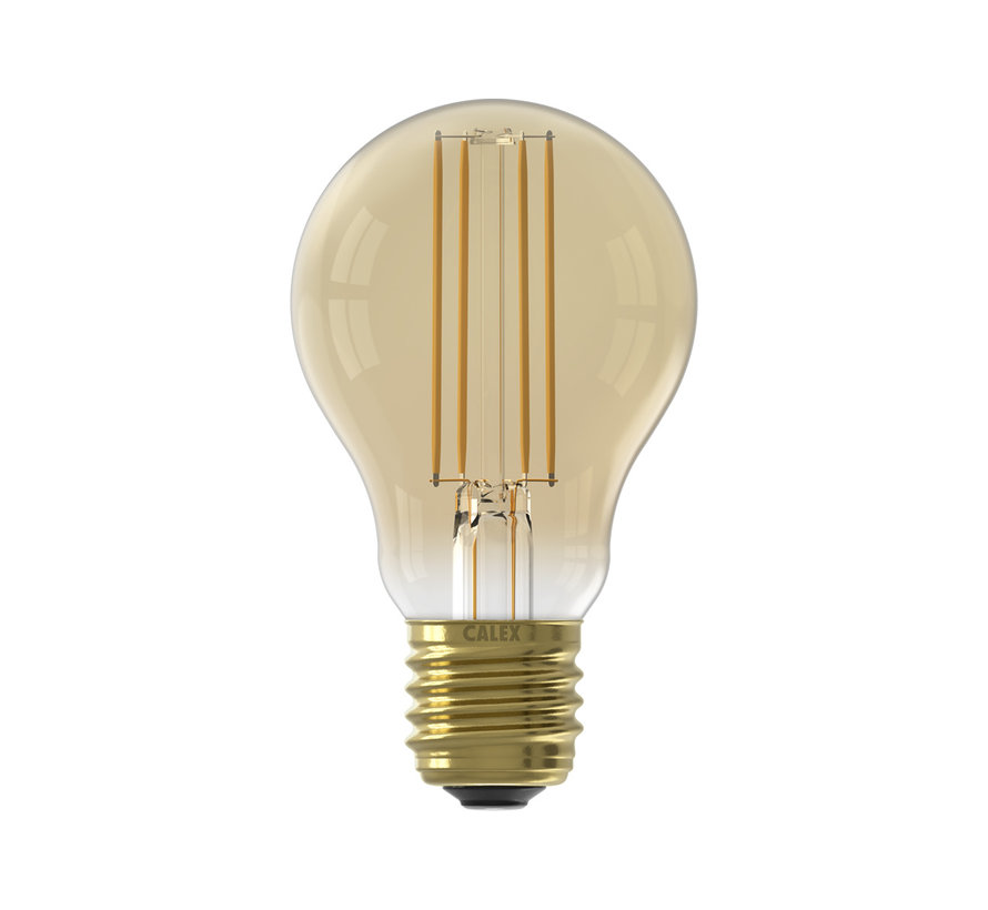 LED-Lampe Gold A60 Birne E27 (CRI80) - 7,5W