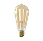 Gold LED Bulb ST64 Squirrel Cage E27