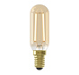 Gold LED Straight Filament - Tube Lamp - E14 - 3,5W - 250 lm - 2100K - Dimmable